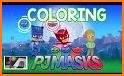 PJ Coloring book for Masks boy and friends app related image