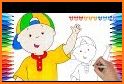 Caillou Coloring Book related image