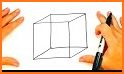 Cube Drawing 3d related image
