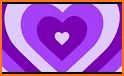 Love You Live Wallpaper ❤️ Purple Hearts Themes related image