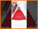 Dress glitter color by number related image