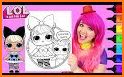 Cute Surprise Dolls Coloring Book Lol related image