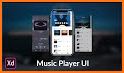 Music Player with equalizer and trendy design related image