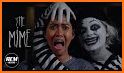 Sad clown faces video call simulate - Secret joker related image