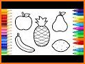 Food Coloring Pages: Fruits and Vegetables Images related image