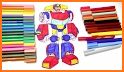 Super Robot Coloring Book - Sci Fi related image