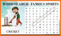 Find sports words related image