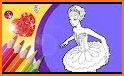 Glitter Ballerina Coloring Book related image