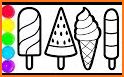 Glitter Ice Cream Coloring Book related image