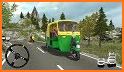 City Tuk Tuk Rickshaw Passenger Driving related image