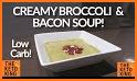 Serving Creamy low carb broccoli and leek soup related image