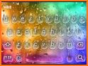 Colorful Water Drop Keyboard Theme related image