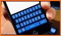 Cool Black Blue Keyboard Theme related image