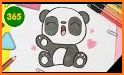 Cute Panda Baby Keyboard Background related image