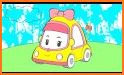 Kids Vehicles: Construction + puzzle coloring book related image