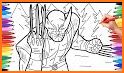 Wolverine coloring book related image
