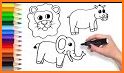 Animal coloring books for kids related image