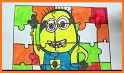 Dot To Dot To Cartoon Colouring Puzzle related image