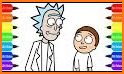 Coloring Rick And Morty Pages related image