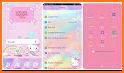 Pink Black Chat Keyboard Theme related image