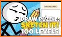 Draw Puzzle - Sketch it & Draw one part related image