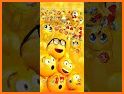 Cute Glitter Emoji Keyboard Theme related image
