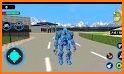 Police Rescue Bike Transform Robot Game 2020 related image