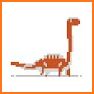 Jurassic Dinosaur Pixel Art: Color Pixel by Number related image