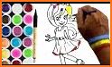 Little Princess Fairy Drawing Coloring Book Pages related image