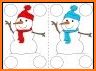 Cartoon Cute Snowman Winter Theme related image