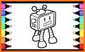Robot Coloring Game related image
