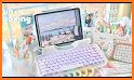 Pink Kpop Girl Keyboard Background related image