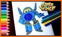 SuperWings Coloring Kids related image