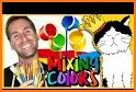 Learn colors while playing! Mixing colors related image