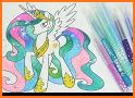 Princess Celestia Coloring Game related image