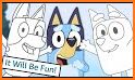 Bluey Coloring Book related image