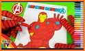 SuperHero Coloring Book - Color By Number related image