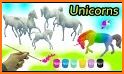 Unicorn Art - Unicorn painting & Unicorn Coloring related image