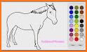 Horse Coloring Book 3D related image