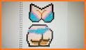 Bikini Pixel Art - Bikini Color By Number related image