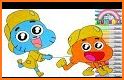 Gumballl Coloring Book for Darwin related image