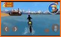 Flying Bike Driving - Water Bike Racing Games related image