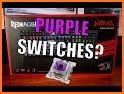 Cool Black Purple Keyboard related image