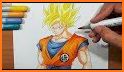 How to draw Super Saiyan DBZ related image