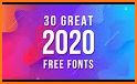 Free Fonts - outline fonts and write calligraphy related image