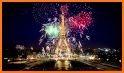 New Year Eiffel Fireworks Live Wallpaper related image