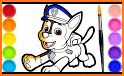 Paw puppy Coloring dogs related image