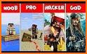 Noob vs Pro Skins for Minecraft related image