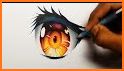 Anime Eyes Drawing & Coloring Pages related image