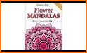 Flowers Mandala coloring book related image